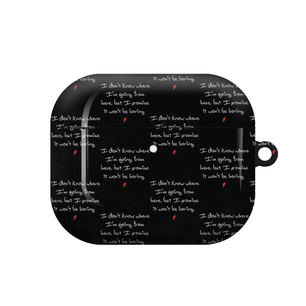 (David Bowie Real Handwriting Quote - I Don't Know Where I'm Going From Here, But I Promise It Won't ) Airpods 1/ 2 /3 Pro 2 3 4 5 Cover For Women Gir 4741628273327