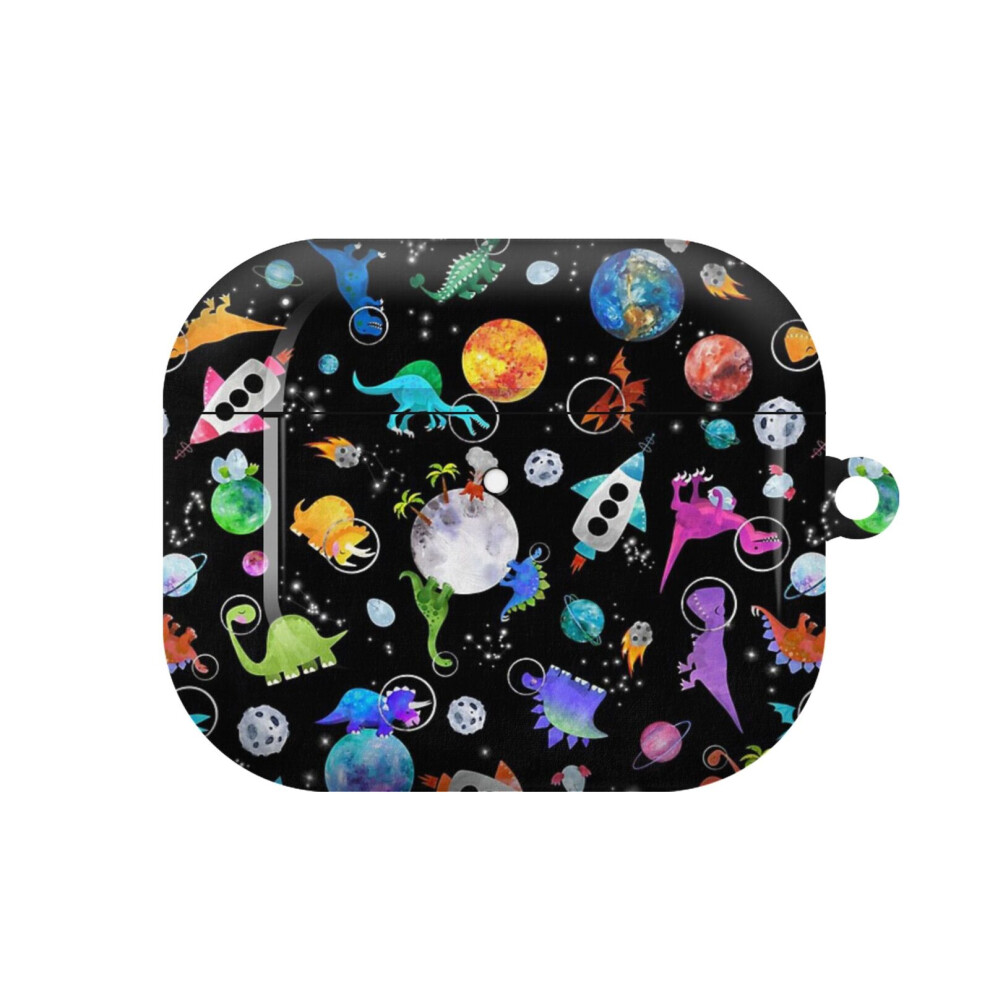 Photos - Case  AirPods 1/ 2 /3 Pro 2 3 4 5 Cover for Women Girls Protective Compatible with Apple(Dinosaur Astronauts In Outer Space9591)