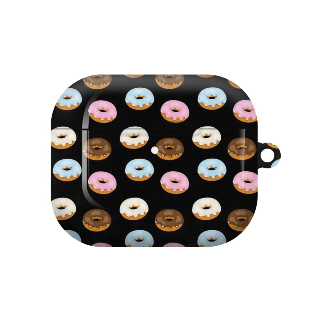 (Glazed Donuts On Black_8373) Airpods 1/ 2 /3 Pro 2 3 4 5 Cover For Women Girls Protective Compatible With Apple Airpod Hard Shell Case 4741628281322