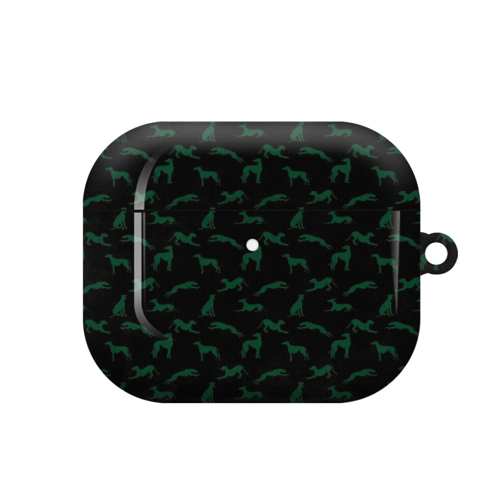 (Greyhound Silhouettes - On Black_6354) Airpods 1/ 2 /3 Pro 2 3 4 5 Cover For Women Girls Protective Compatible With Apple Airpod Hard Shell Cas Green 4741628279015