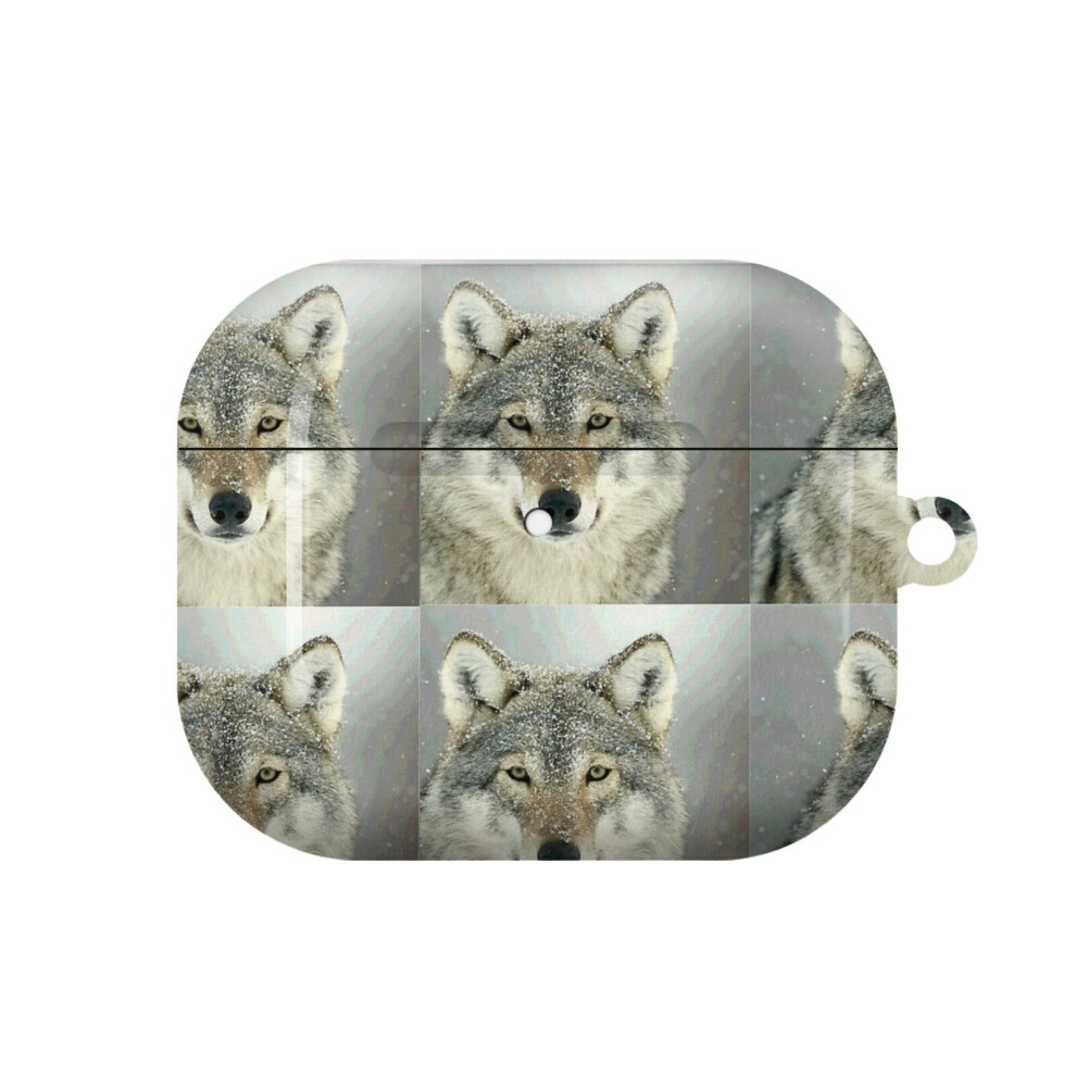 (GREY WOLF_6455) AirPods 1/ 2 /3 Pro 2 3 4 5 Cover for Women Girls Protective Compatible with Apple AirPod Hard Shell Case-image-OPC-PFJ72GZ-NEW