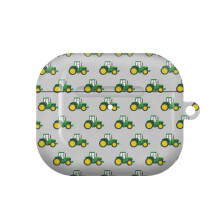 (Green Tractors On Grey - Farming - Farm Themed_12103) AirPods 1/ 2 /3 Pro 2 3 4 5 Cover for Women Girls Protective Compatible with Apple AirPod Hard Shell Case