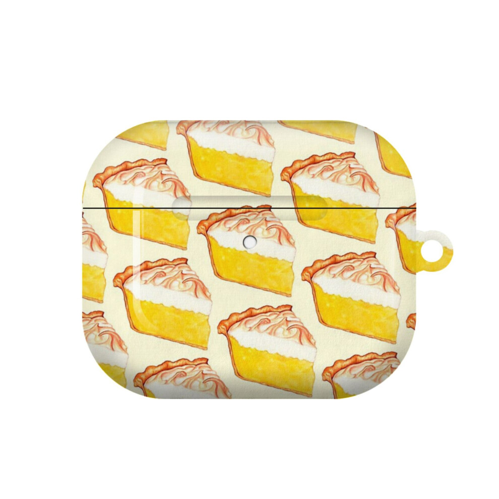 (Lemon Meringue Pie Pattern_7442) Airpods 1/ 2 /3 Pro 2 3 4 5 Cover For Women Girls Protective Compatible With Apple Airpod Hard Shell Case 4741628306414