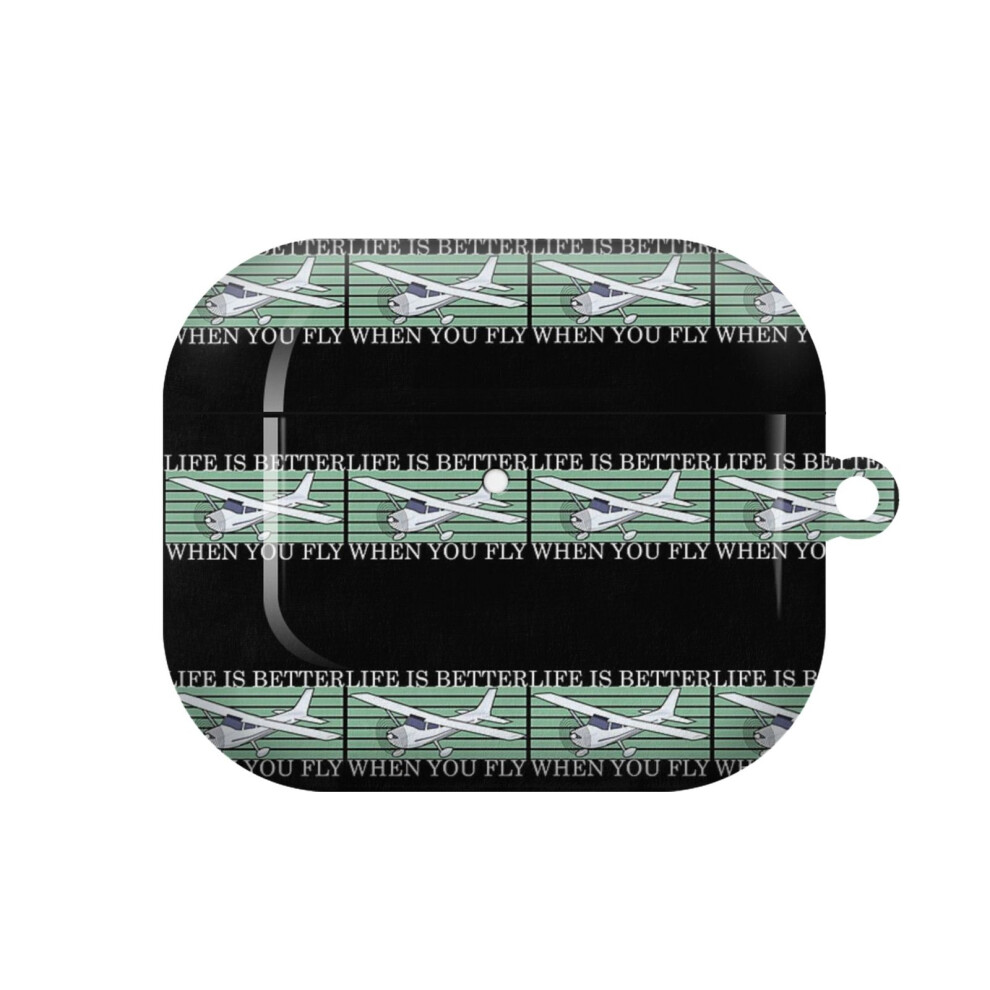 (Life Is Better When You Fly_5467) AirPods 1/ 2 /3 Pro 2 3 4 5 Cover for Women Girls Protective Compatible with Apple AirPod Hard Shell Case-image-OPC-PFJ77MR-NEW