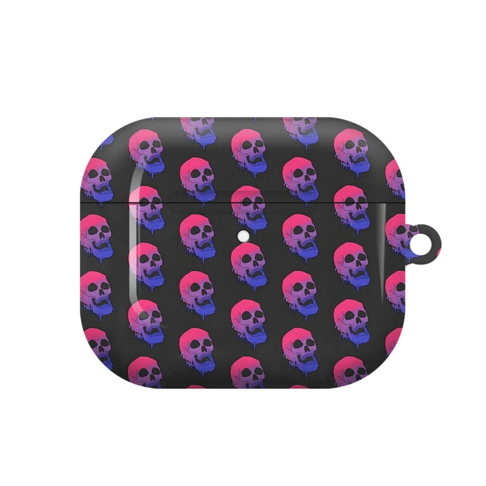 (Lgbt Pride Melting Skull - Bi Flag_4819) Airpods 1/ 2 /3 Pro 2 3 4 5 Cover For Women Girls Protective Compatible With Apple Airpod Hard Shell Case 4741628306537