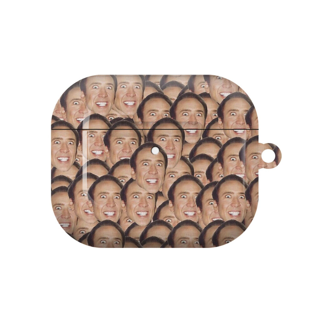 (Nicolas Cage Meme_22010) Airpods 1/ 2 /3 Pro 2 3 4 5 Cover For Women Girls Protective Compatible With Apple Airpod Hard Shell Case 4741628316314