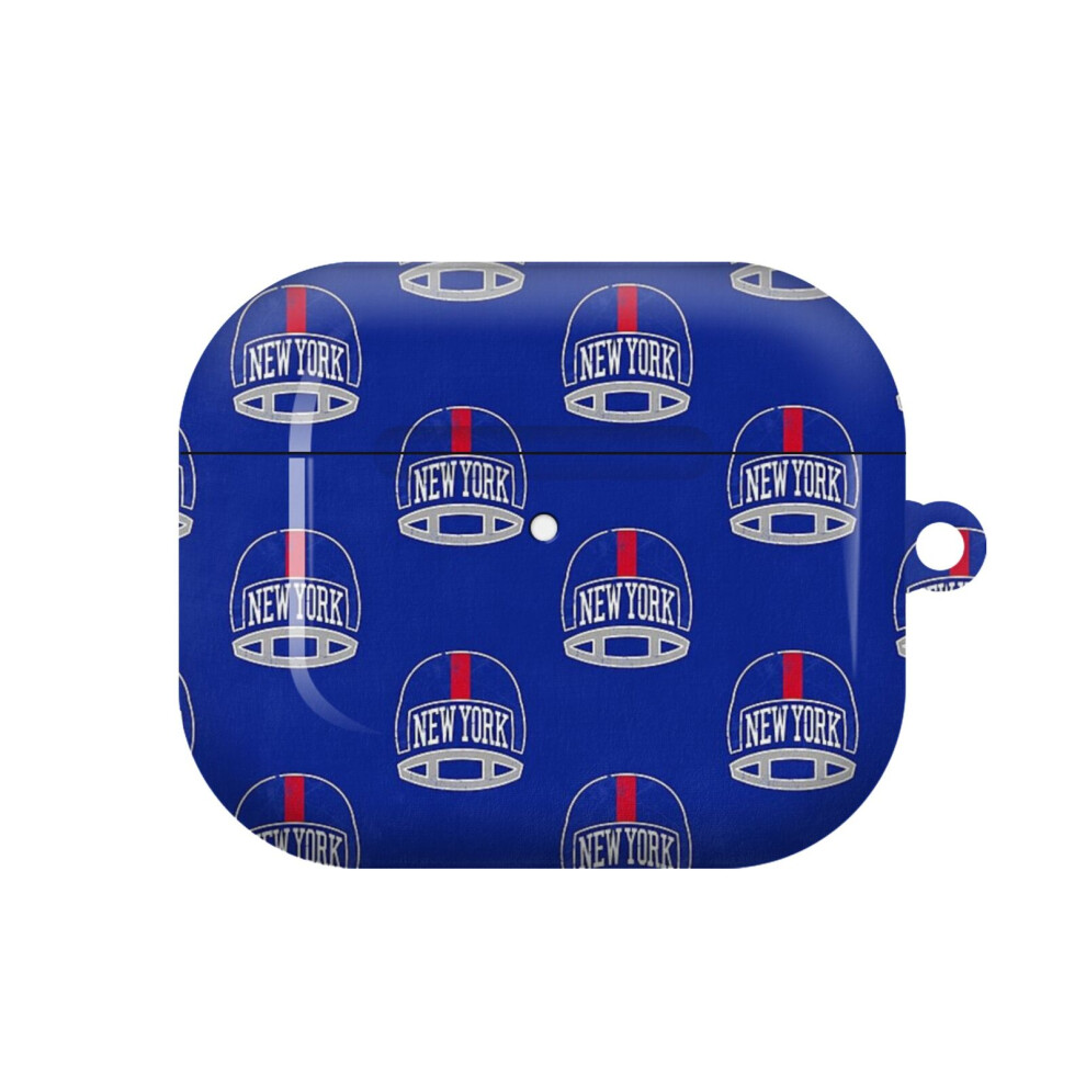 (New York Retro Helmet - Blue_5433) Airpods 1/ 2 /3 Pro 2 3 4 5 Cover For Women Girls Protective Compatible With Apple Airpod Hard Shell Case 4741628316604