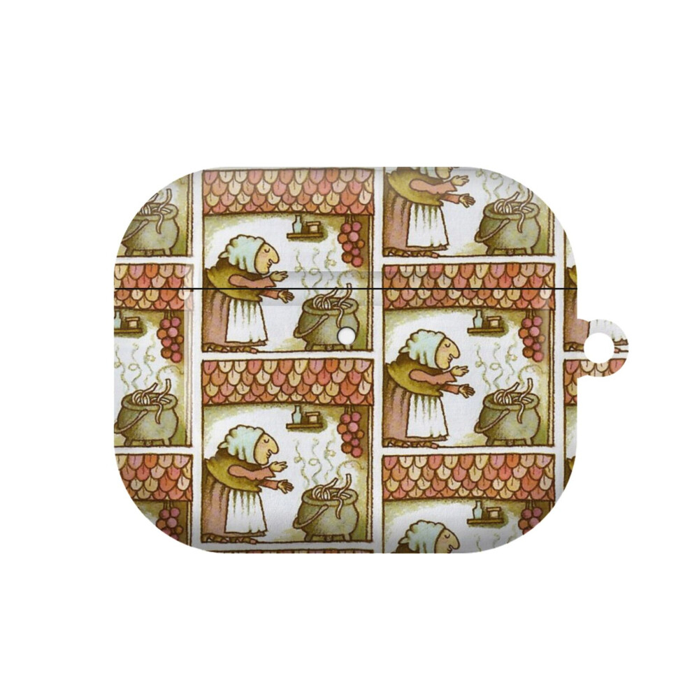 (Strega Nona Blowing Kisses To Pasta Pot_5182) Airpods 1/ 2 /3 Pro 2 3 4 5 Cover For Women Girls Protective Compatible With Apple Airpod Hard Shell Ca 4741628334288