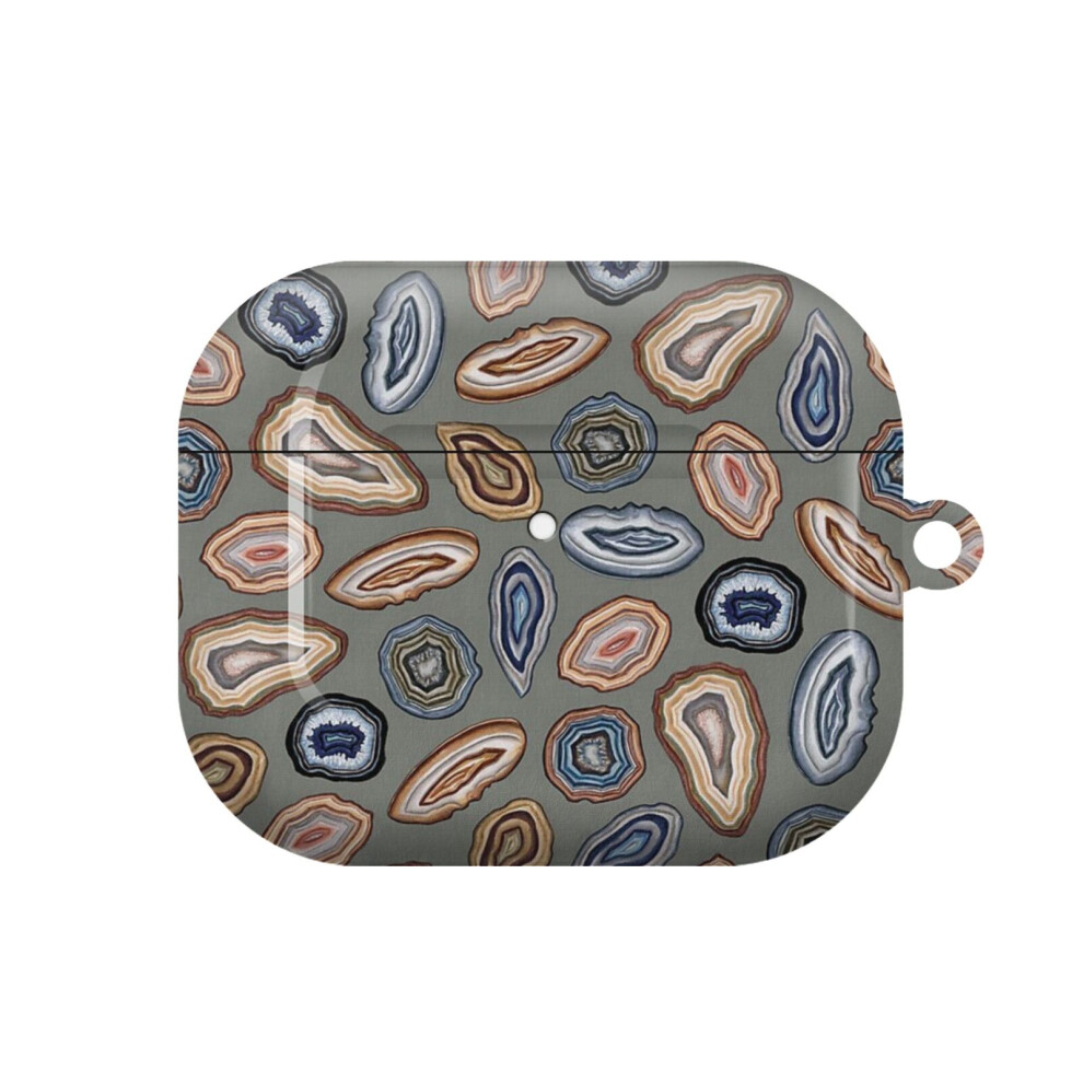 (Stylized Agate Slices - Rockstone Pattern_6696) Airpods 1/ 2 /3 Pro 2 3 4 5 Cover For Women Girls Protective Compatible With Apple Airpod Hard Shell 4741628334202