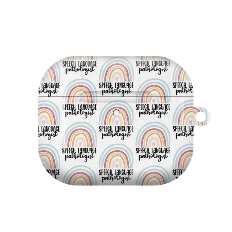 (Speech Language Pathologist Speechie Boho Rainbow Retro_7114) Airpods 1/ 2 /3 Pro 2 3 4 5 Cover For Women Girls Protective Compatible With Apple Airp 4741628336541