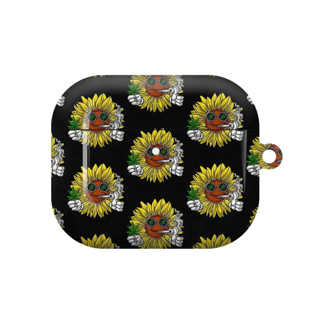(Sunflower Hippie Stoner_5774) Airpods 1/ 2 /3 Pro 2 3 4 5 Cover For Women Girls Protective Compatible With Apple Airpod Hard Shell Case 4741628333793