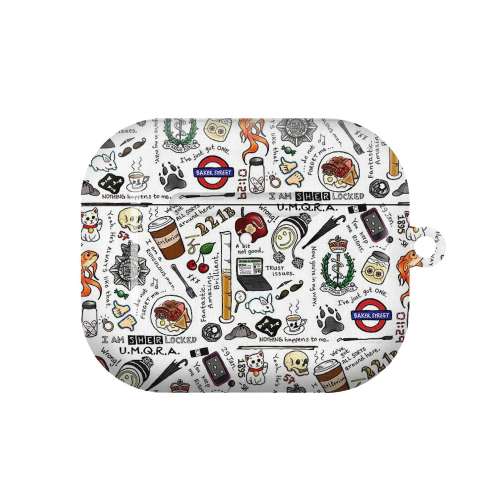 (Sherlock Collage (Color)_5900) Airpods 1/ 2 /3 Pro 2 3 4 5 Cover For Women Girls Protective Compatible With Apple Airpod Hard Shell Case 4741628340036