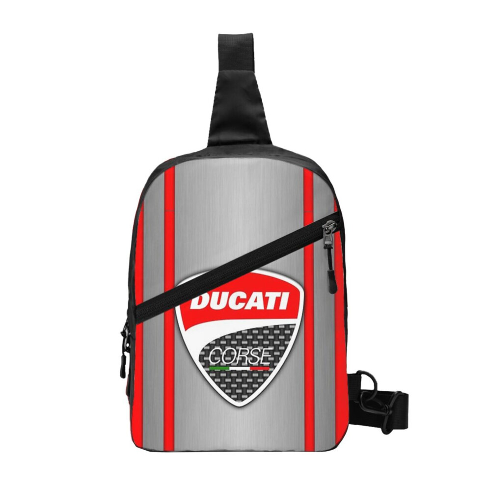 (Ducati Corse Steel Skin_1177) Sling Bag Women Men Mini Crossbody Backpack Shoulder Chest Bags Daypack for Travel Hiking Outdoor Sports