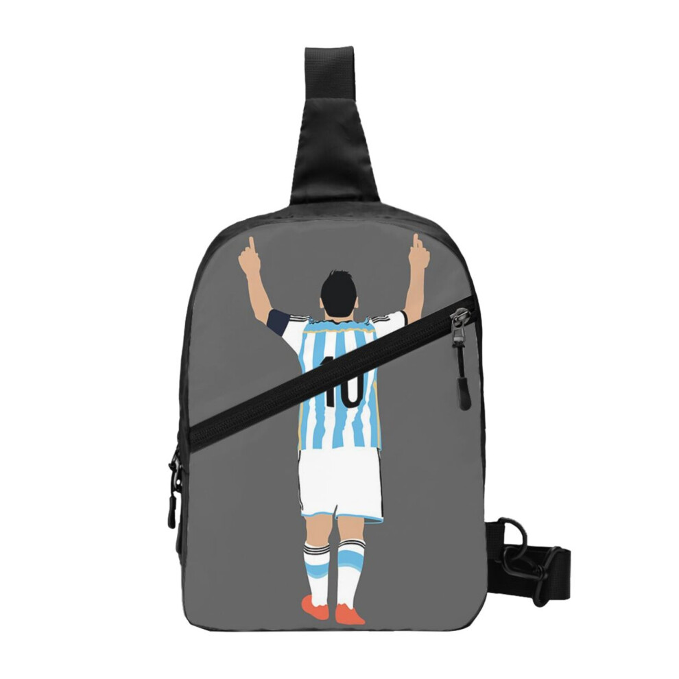 (Lionel Messi, #m30_7127) Sling Bag Women Men Mini Crossbody Backpack Shoulder Chest Bags Daypack for Travel Hiking Outdoor Sports