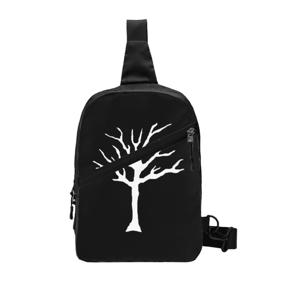 (XXXTentacion Tree Tattoo Design_2341) Sling Bag Women Men Mini Crossbody Backpack Shoulder Chest Bags Daypack for Travel Hiking Outdoor Sports