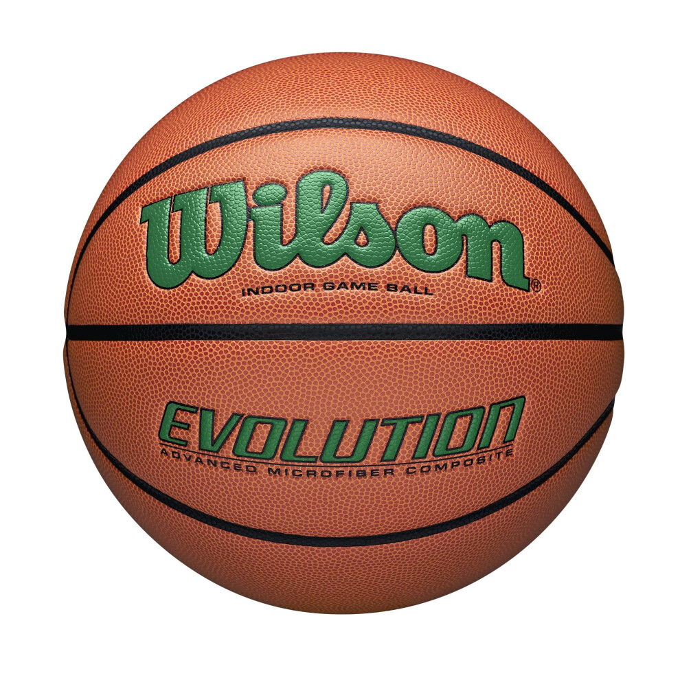 Wilson Evolution Official Size Game Basketball-Green