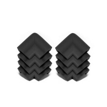 KidKusion Jumbo Cuscinetto Angolare | Made in USA | Nero | 8 Pezzi | Protettore per Mobili e Angoli