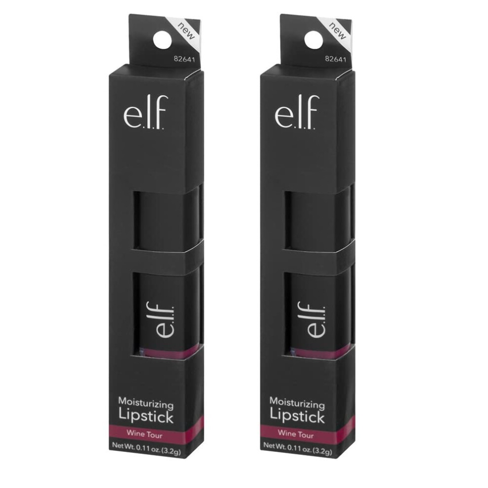 Pack of 2 e.l.f. Moisturizing Lipstick  Wine Tour 82641