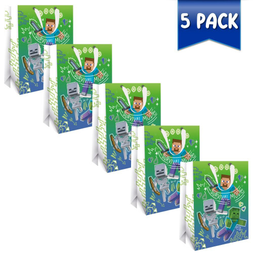 Minecraft Multipack of 5 Gift Bags on OnBuy