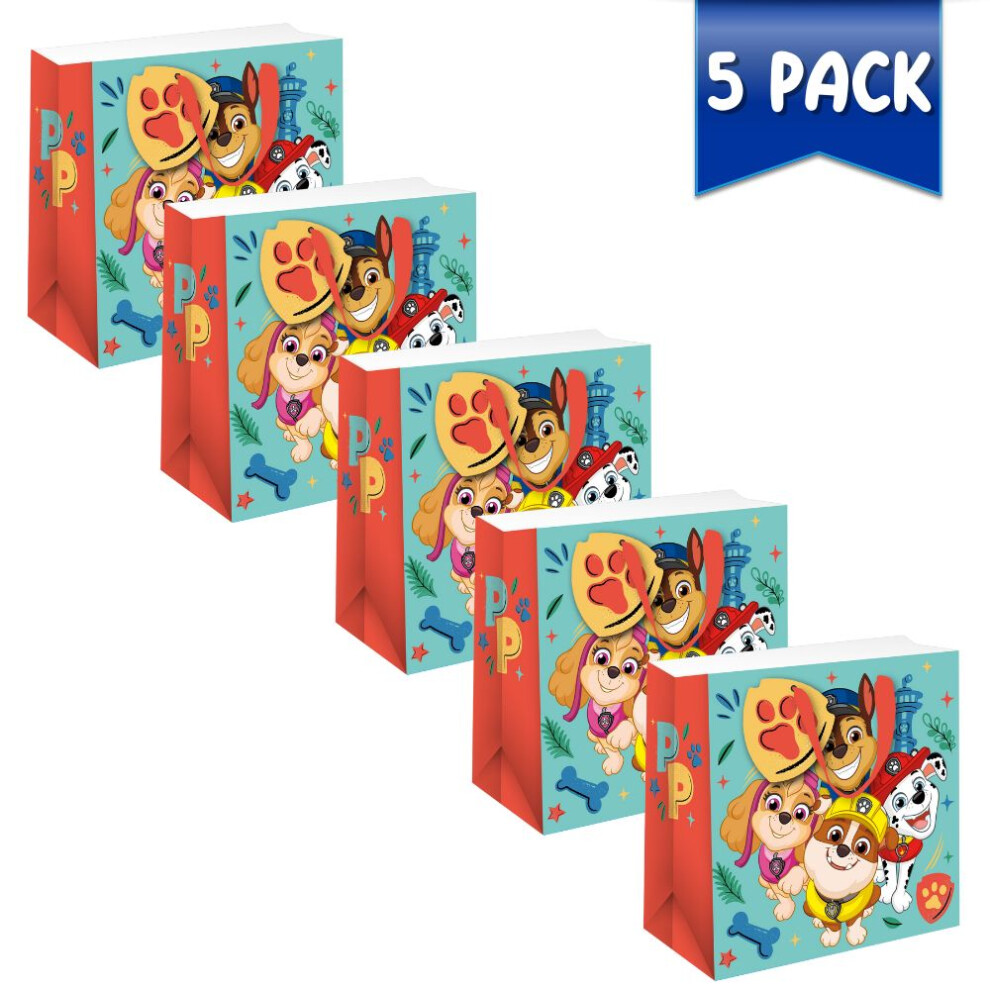 Paw Patrol Multipack of 5 Gift Bags