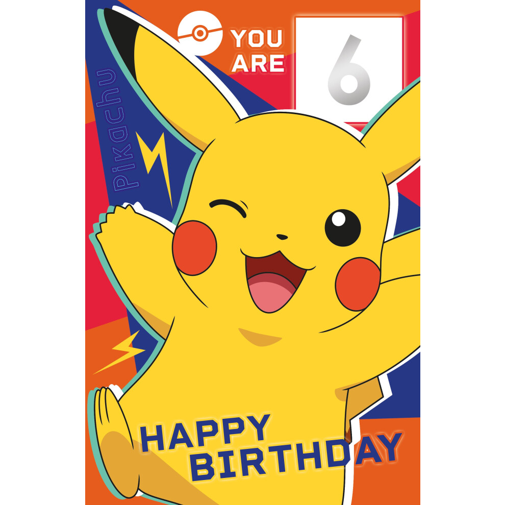 Pokemon Age Sticker 'Happy Birthday' Card