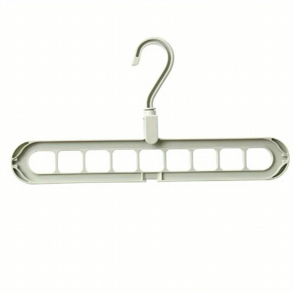 Clothes Rack Folding Plastic Hangers Adjustable Shelves Closet Organizer Space Saving Household Wardrobe Storage Organization For Clothes Store
