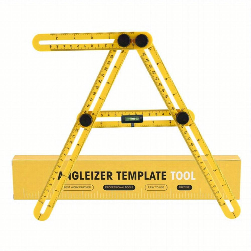 Multifunctional Measuring ABS Plastic Movable Four fold Ruler angle Ruler Four sided Ruler Square Ruler 4 fold Ruler Folding Ruler