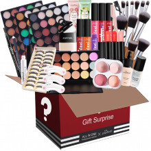 Makeup Gift Set Face Eye Lip Hand Cosmetics With Matching Makeup Tools Full Range Makeup Kits With Cosmetics Bag