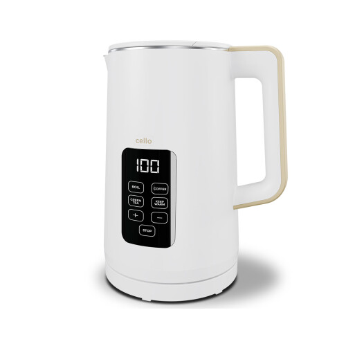 Cello Cello Electric Digital Kettle with Temperature Control - White 1