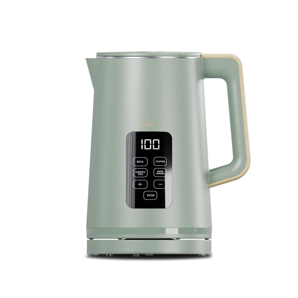 Cello Electric Digital Kettle with Temperature Control - Sage Green