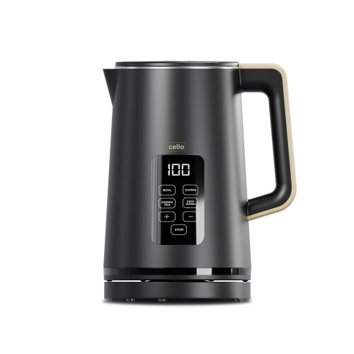 Cello Cello 3000W Electric Digital Kettle with Temperature Control - Black