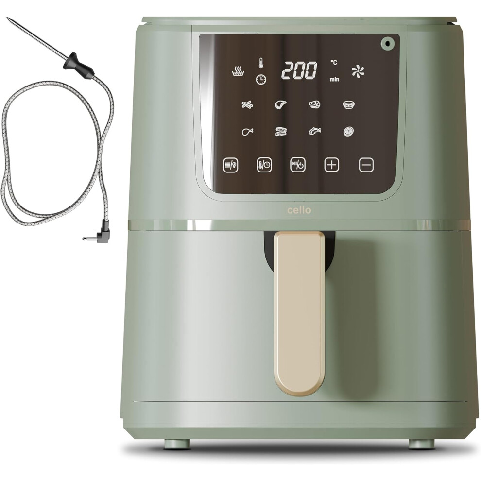 Cello 4 Litre Perfect Temp Compact Air Fryer - Sage Green