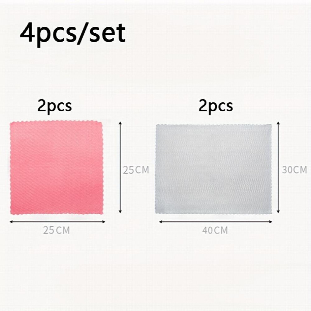 4pcs set Special Fish Scale Dishcloth For Wiping Glass Housework Cleaning Cloth Kitchen Degreasing Absorbent Towel-image-OPC-PFJ8MFW-NEW