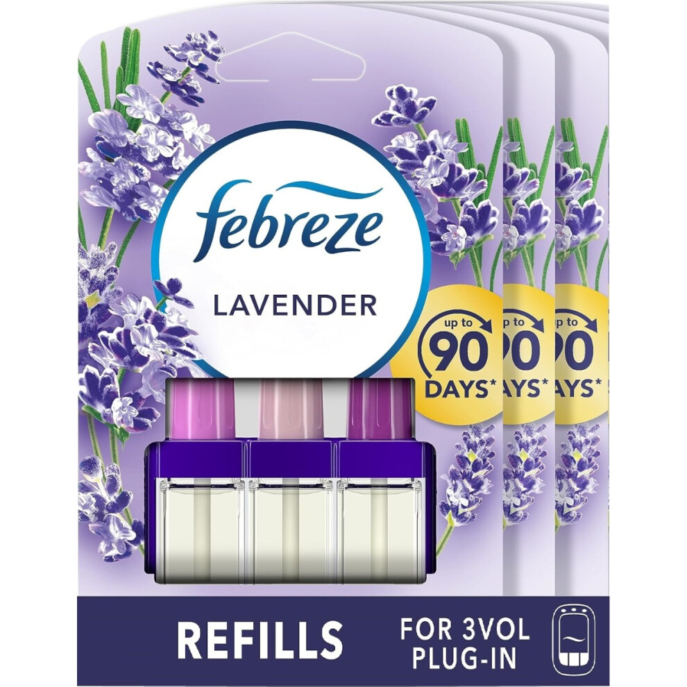 3 x 20ml Febreze 3Volution Plug in refill - Lavender-image-OPC-PFJ8N7D-NEW