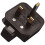INSTOCK Permaplug Rubber Plugs 3-Pin 13A Black Pack of 10 2