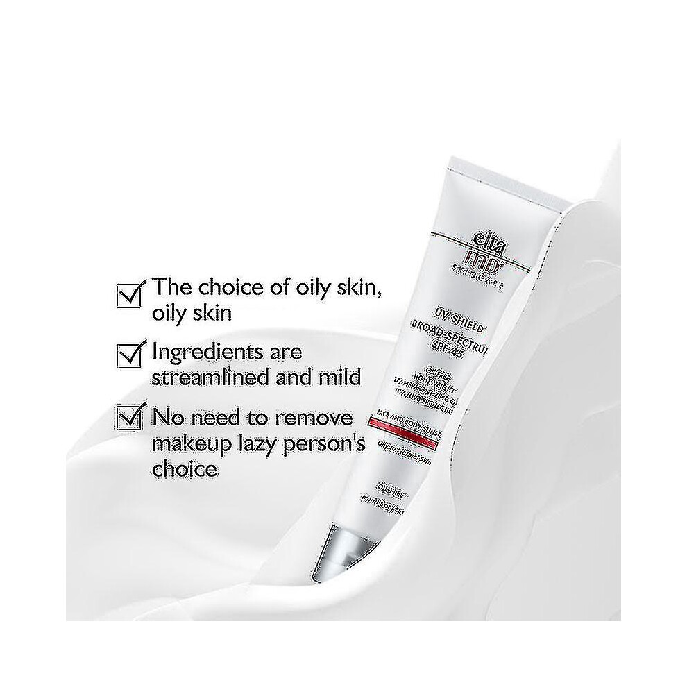 Elta Md Uv Sunscreen Spf45 Physical Sunscreen Sunscreen Waterproof Sweatproof Antioxidant Sunscreen Makeup 85g