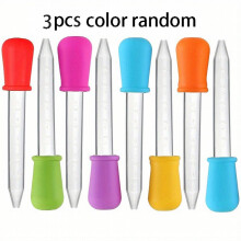1pc 3pcs 5pcs 5ml Silicone Liquid Droppers With Bulb Tip Clear Medicine Eye Dropper For Candy Mold Making