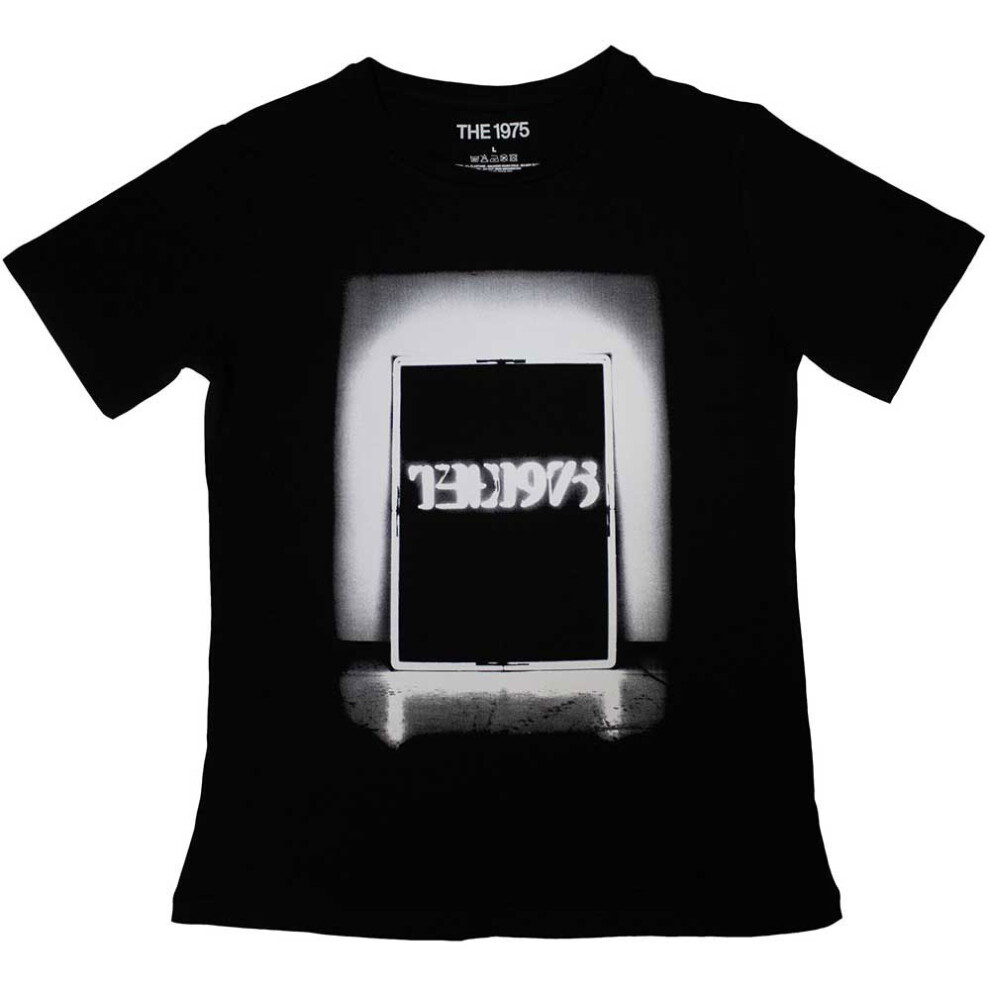 (M, Black) The 1975 Black Tour Womens Skinny Fit T Shirt-image-OPC-PFJ8R2H-NEW