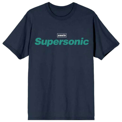 Oasis (S, Navy) Oasis Supersonic Title Colour T Shirt