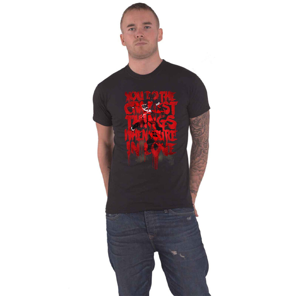 (XL, Black) Harley Quinn Craziest Things T Shirt