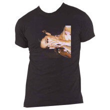 (XL, Black) Ariana Grande Side Photo T Shirt