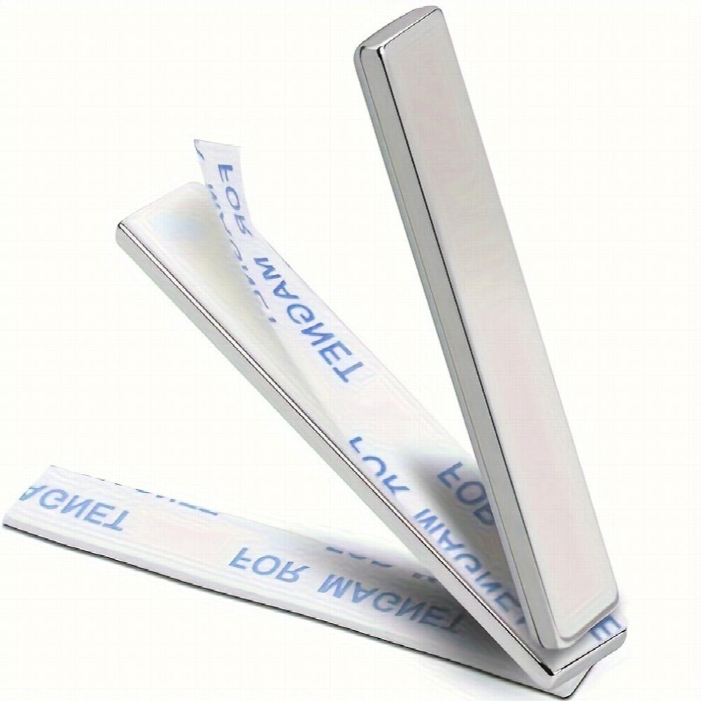 2 Packs 60x10x3mm Strong Rare Earth Neodymium Magnets Heavy Duty Bar Magnets With Double Sided Adhesive-image-OPC-PFJ8YSS-NEW