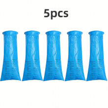 5pcs Disposable Vomit Bags Outdoor Travel Emergency Vomit Bags Male And Female Urine Plastic Bags Portable Urine Bags Used For Driving Camping Outdoor