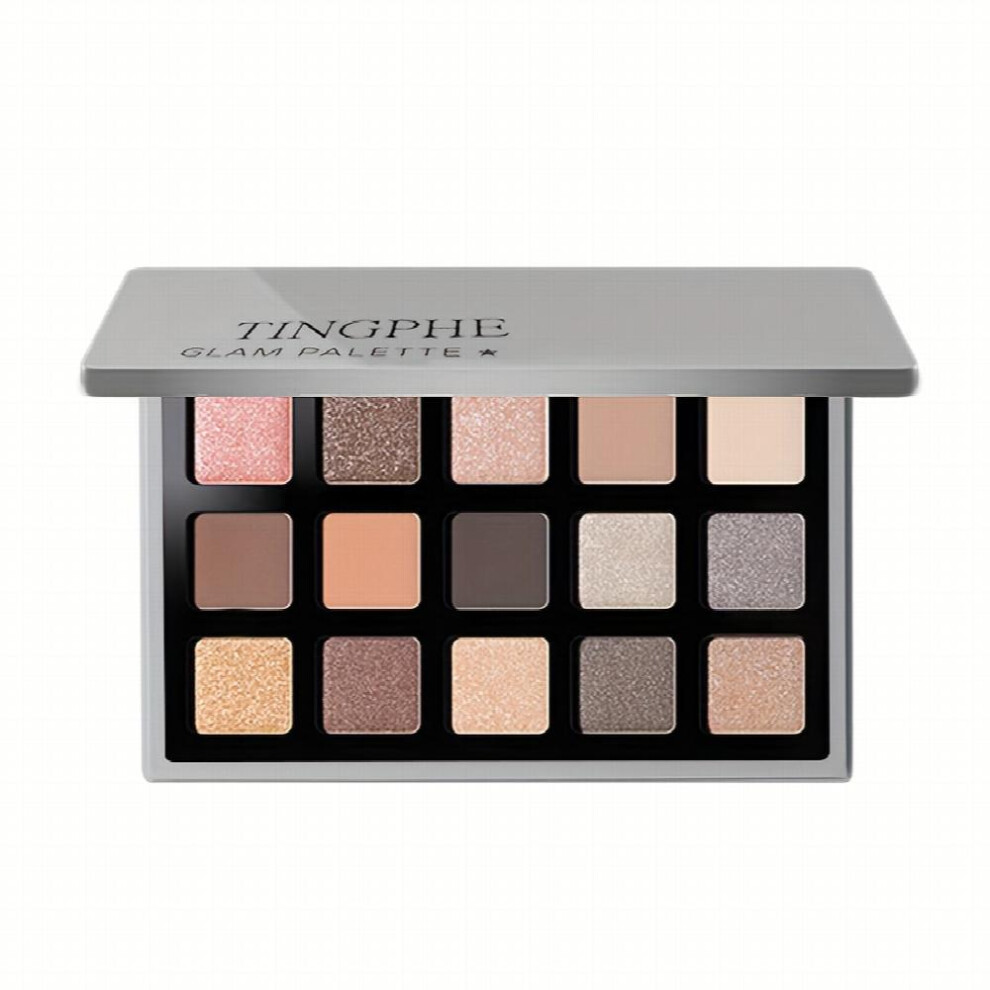Pink Eyeshadow Palette 15 Colors Highly Pigmented Matte Shimmer Glitter Eye Shadow Makeup Palette Kit-image-OPC-PFJ8ZJJ-NEW