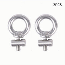 2pcs Stainless Steel Awning Rail Stoppers Silver 6mm Stops Motorhome Campervan Awning Rail Tarpaulin Stoppers