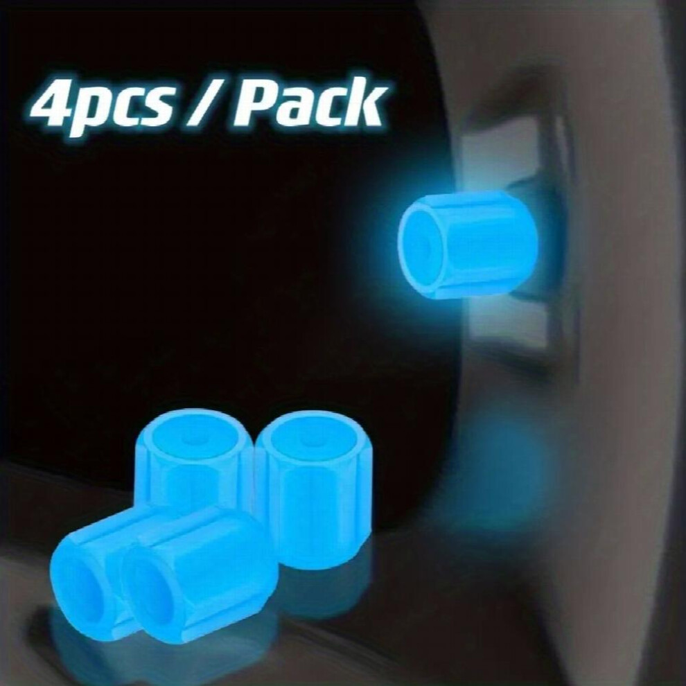 Make Your Vehicle Shine with 4pcs Luminous Valve Caps