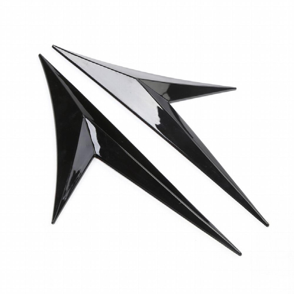 Upgrade Your Cars Look With 2Pcs Carbon Fiber Pattern Shark Fin Spoiler Wings 885682510470