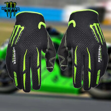(M) Monster Energy Motorcycle Racing Ride Glove Bike Knight Fighting Equipment All Four Seasons Microfiber Non-slip Gloves