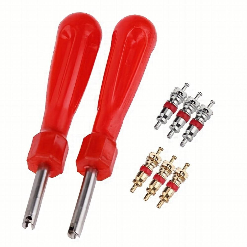 5pcs Valve Cores With Car Bicycle Tyre Tire Valve Core Remover Repair Tool-image-OPC-PFJ97QP-NEW