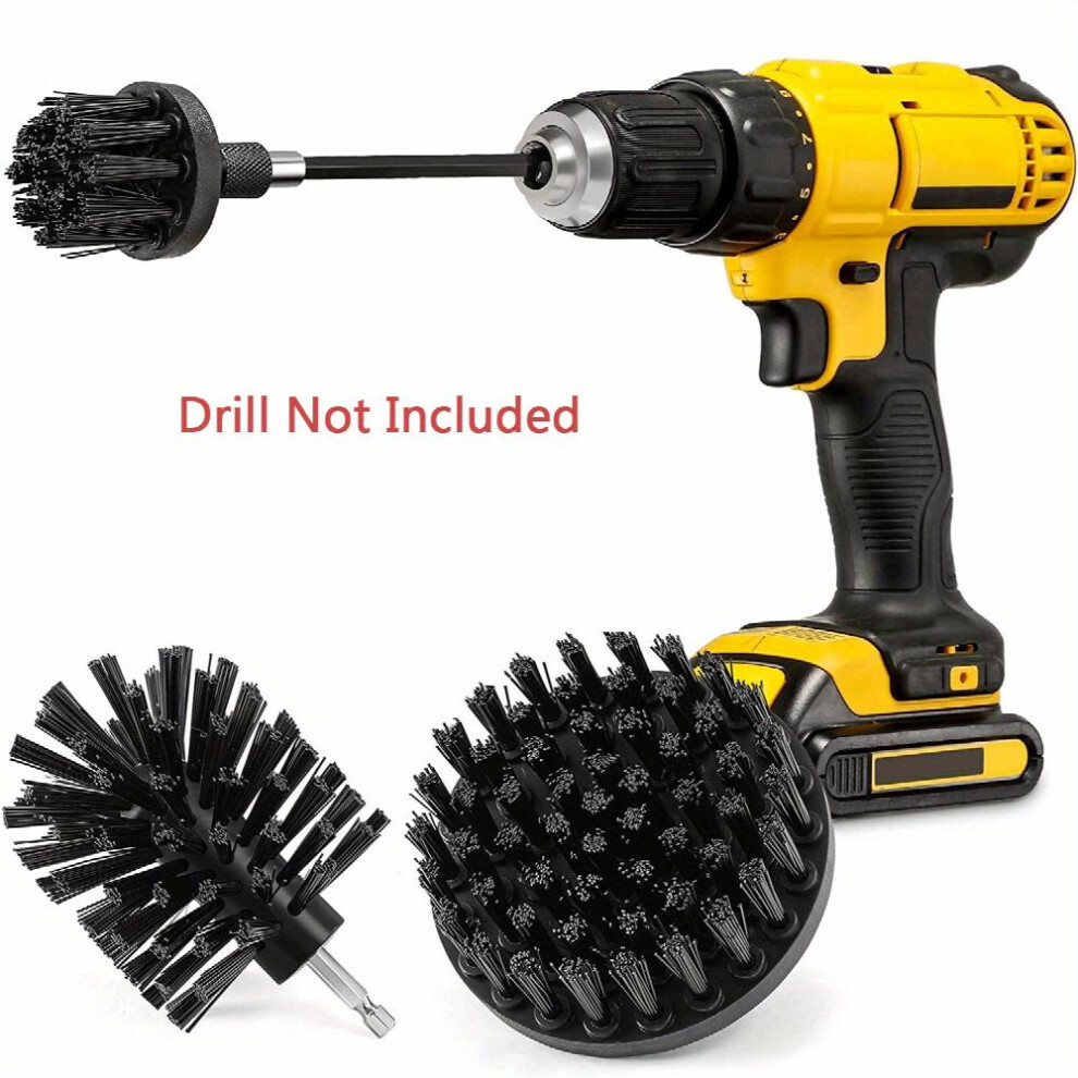 4pcs Drill Brush Attachment Set Power Scrubber Brush Cleaning Kit All Purpose Drill Brush With Extend Attachment For Bathroom Surfaces Grout Floor Tub-image-OPC-PFJ98CJ-NEW